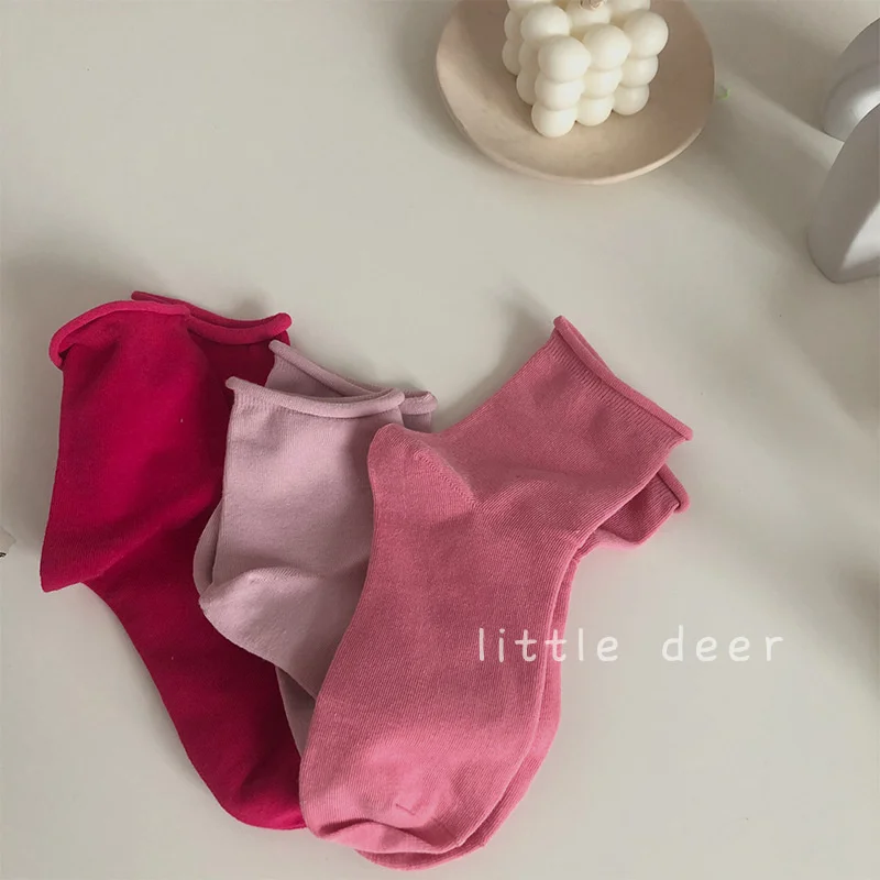 

SP&CITY Colorful Solid Korean Sports Cotton Socks Simple Women Casual Hipster Short Women Socks Trendy Harajuku Breathable Sock