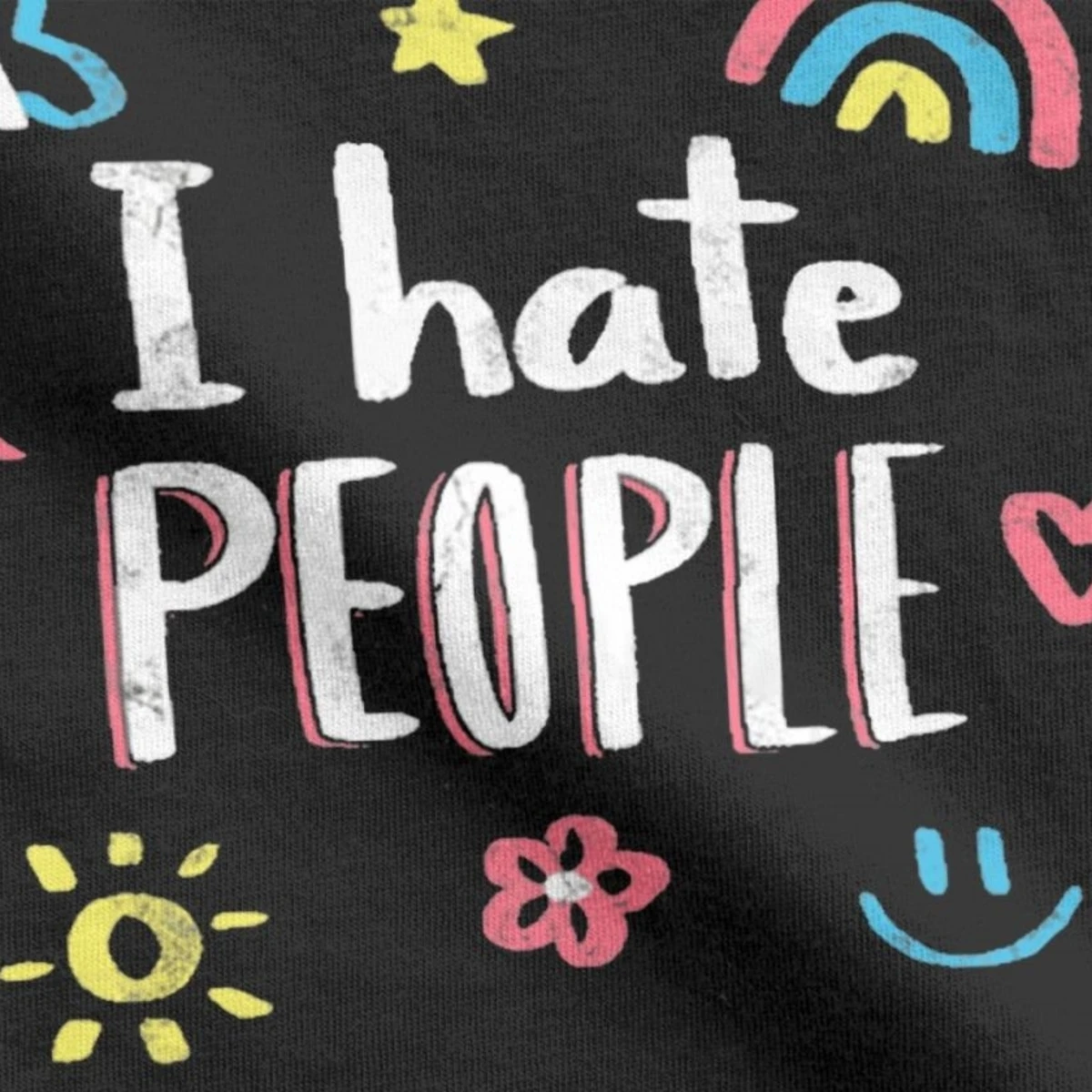 Футболка мужская с надписью I Hate People Humor | Мужская одежда