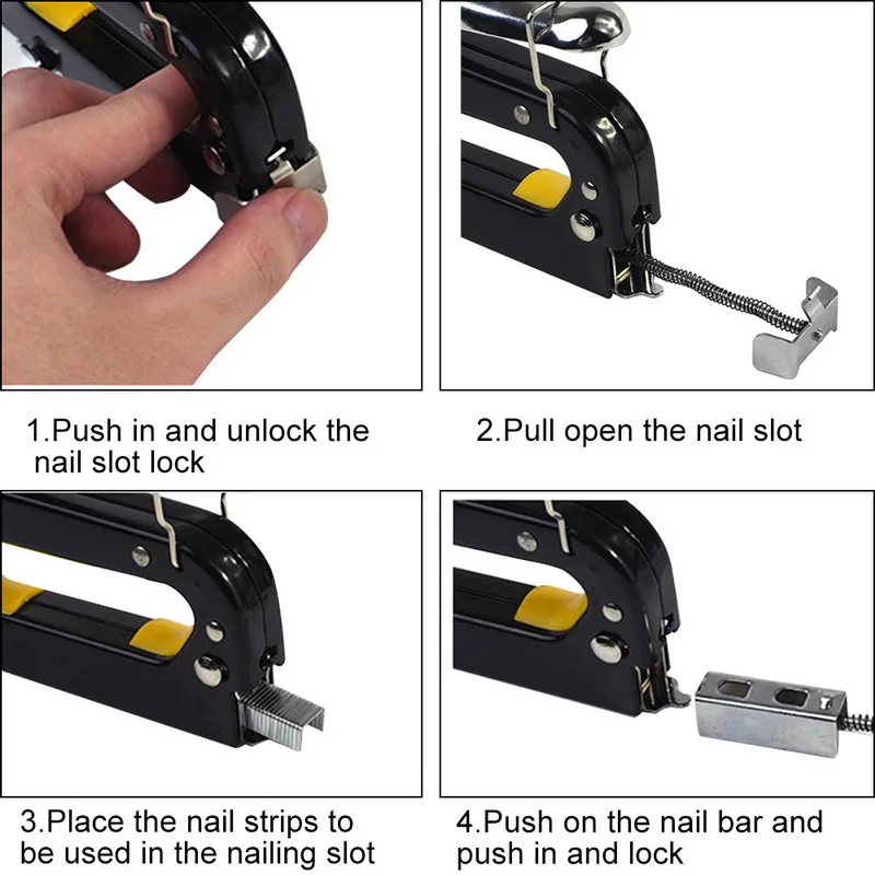 

3 In 1 Multitool Nail Staple Gun Furniture Stapler Tools For Furniture Wood Door Upholstery Framing Rivet Tool