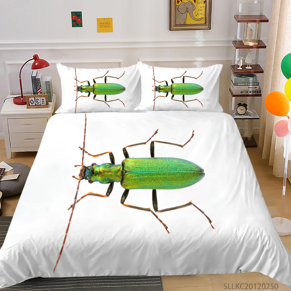 

Insect Bedding Set Butterfly Print King Queen Full Double Single Size 2/3 Pcs Child Kids Girls Teen Bedroom Decoration