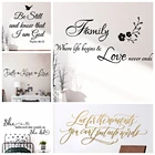 Креативные Семейные цитаты, настенные художественные наклейки из ПВХ, современные модные наклейки на стены для гостиной, виниловые наклейки, наклейки, роспись