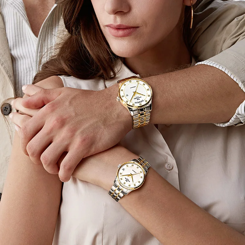 Мужские часы GRAND PRIX водонепроницаемые механические наручные для женщин