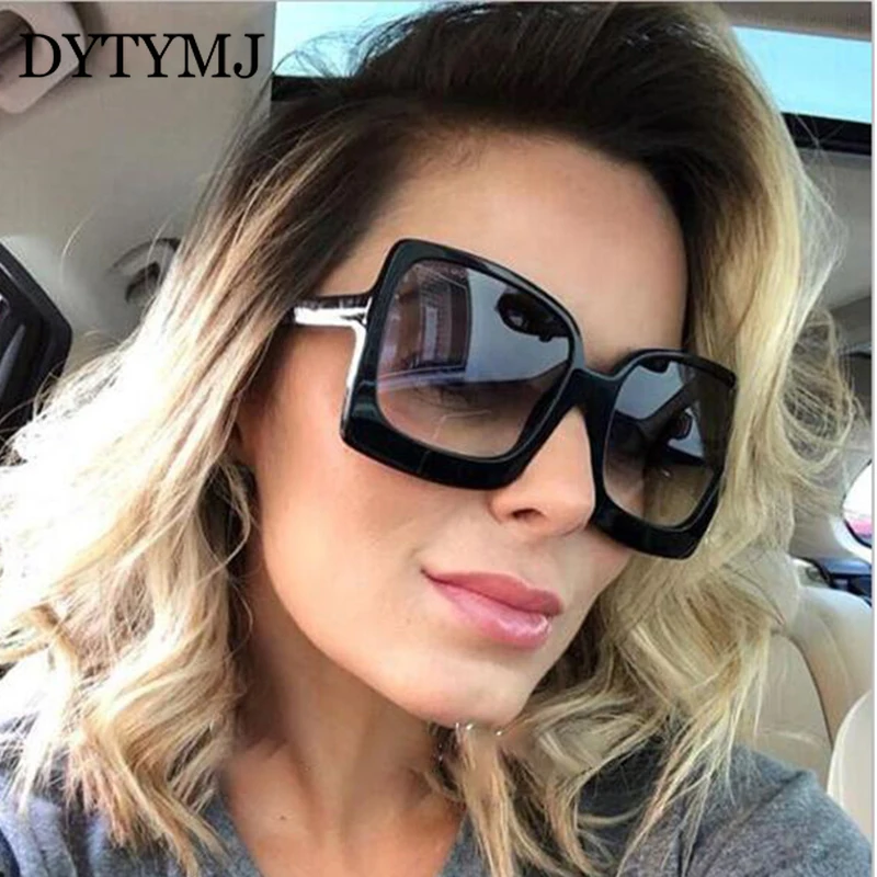 

DYTYMJ Gradient Square Sunglasses Women 2020 Vintage Oversized Sunglasses for Women Luxury Eyeglasses Women Brand Oculos De Sol