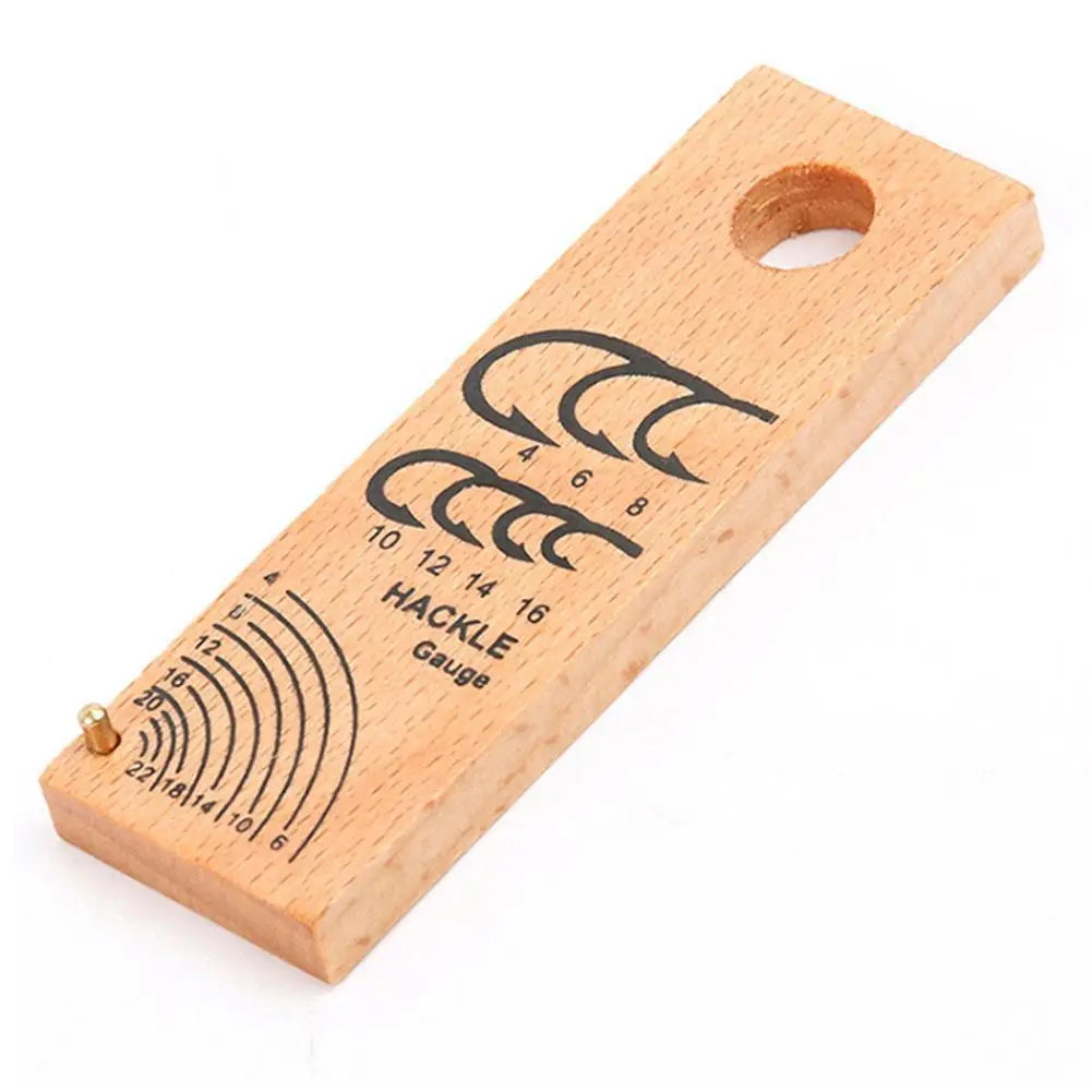 2 шт. деревянные мушек Плюмаж ДАТЧИК Инструмент Крючки линейка датчик 76*25 мм для Fly