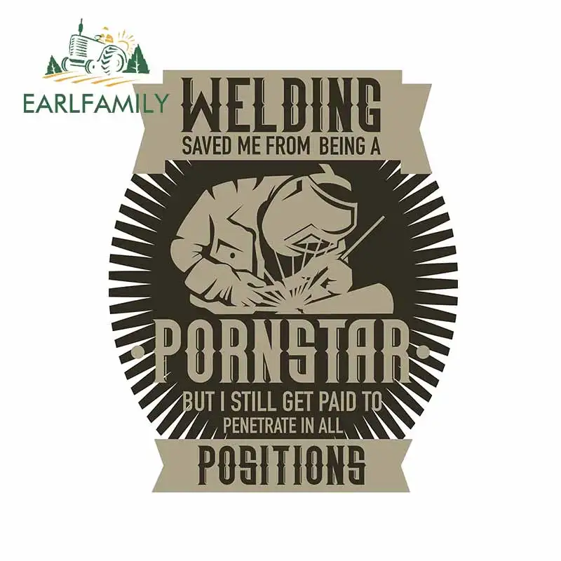 EARLFAMILY 13 см для сварочной сварки наклейки на автомобиль холодильник наклейка