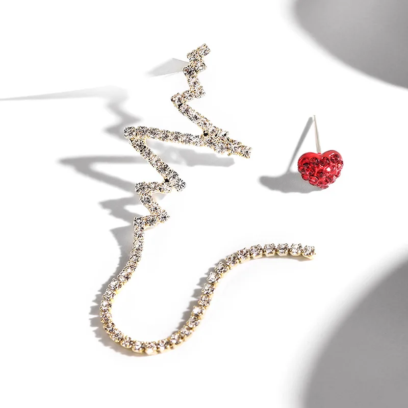 GWXZ новые корейские очаровательные Стразы с кисточками Кристальные серьги в виде
