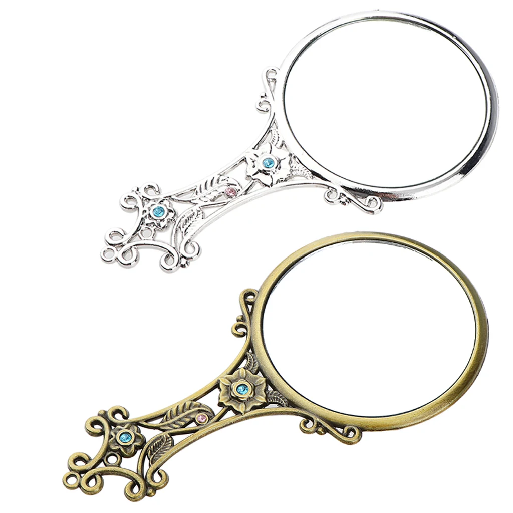 2 шт. зеркальные зеркала для макияжа Royal Fancy Vanity косметическое ручное зеркало