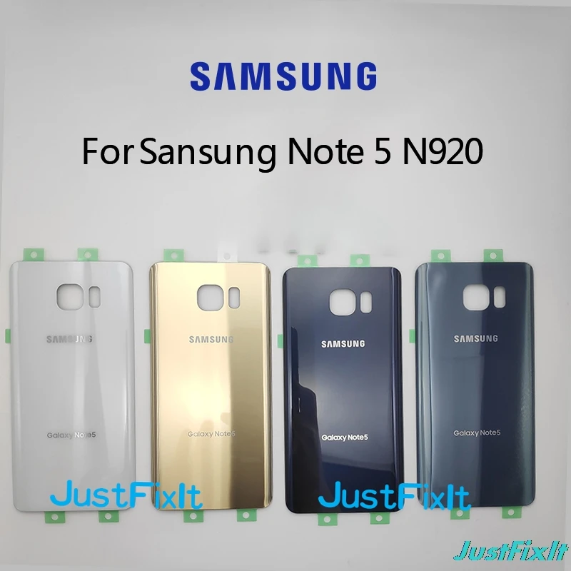 Для samsung Galaxy Note 5 Note5 N920 N920F Задняя крышка батареи чехол Замена двери батареи задняя крышка