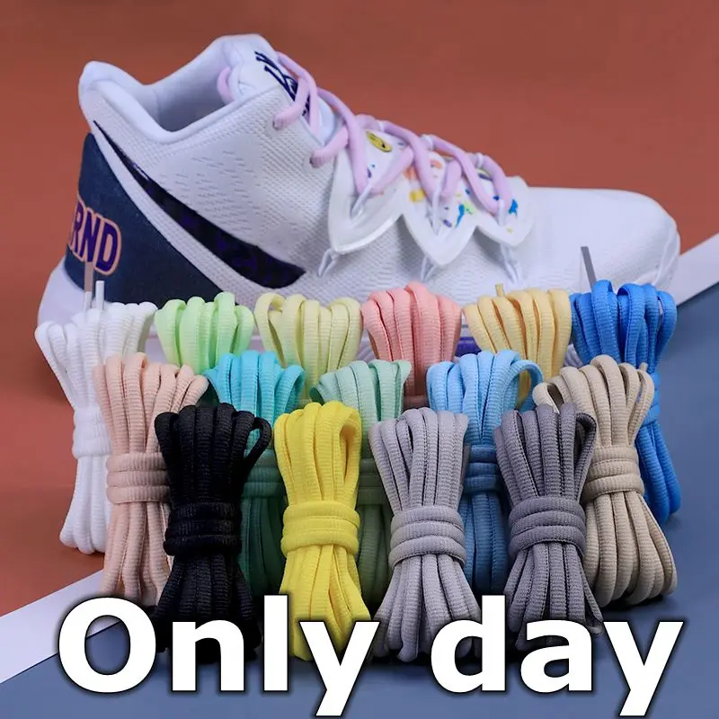 

100CM Half-round Shoe Laces for Basketball Sneakers Men and Women Casual Shoes Shoelaces Non-slip Shoelace Sport / Running BY-4
