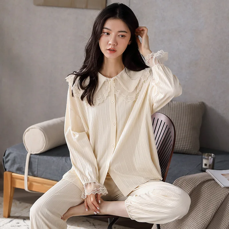 

Женская хлопковая ночная рубашка принцессы, Женский Пижамный костюм из 2 предметов, рубашка и шорты, повседневная одежда для сна, милые пижа...