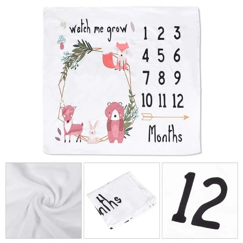 Детское одеяло-Ростомер детское одеяло для фотосъемки 12 месячных фотографий