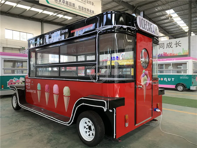 Electric Ice Cream Food Truck Mobile Street Vending Cart Outdoor Kitchen Catering Van Kiosk | Бытовая техника