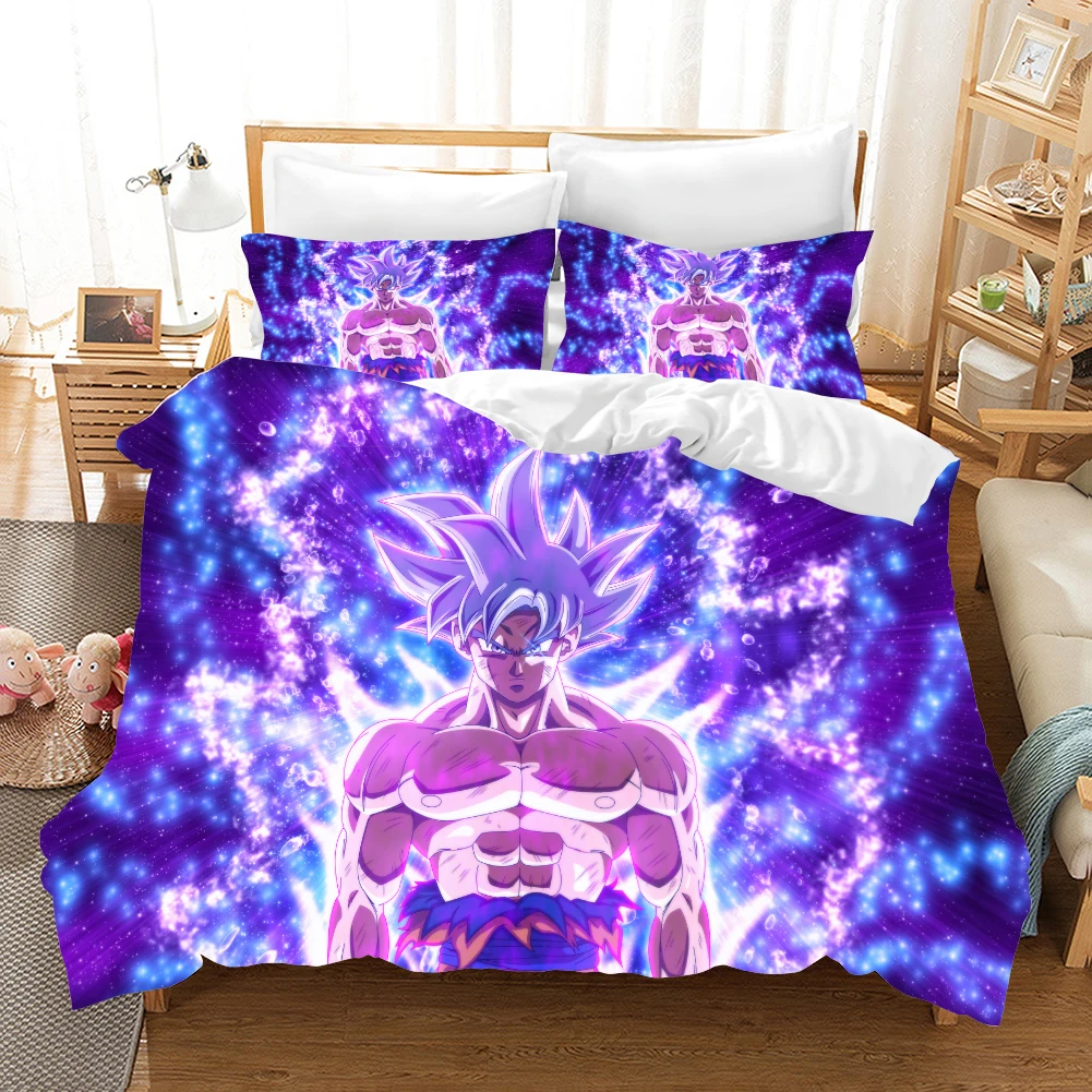 Dragon Ball Z 3d постельное белье набор пододеяльников наволочки Аниме Супер Saiyan Детская комната Декор одеяло постельное белье набор s постельное белье