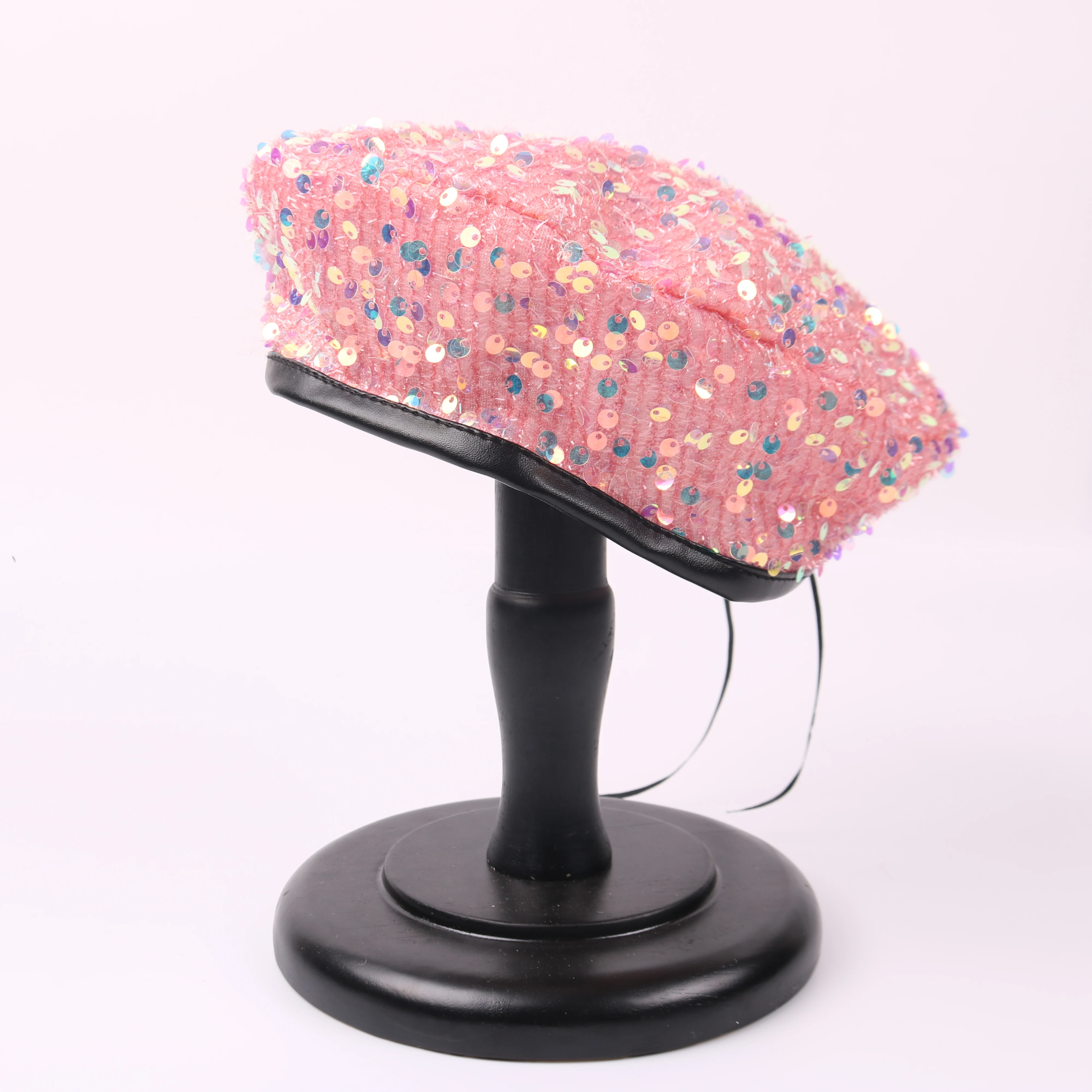

Fashion Womens Beret Cap Female Warm Painter Cap Flat Top Octagonal Hat Bonnet
