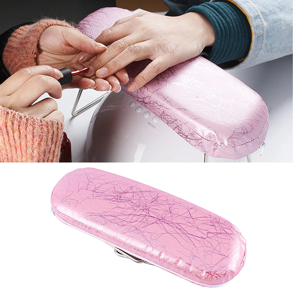 Leather Nail Art Arm Rest Cushion Wrist Support Nail Art Pillow Hand Holder Pad Table Manicure Pedicure Tool for Nail Lamp #TG