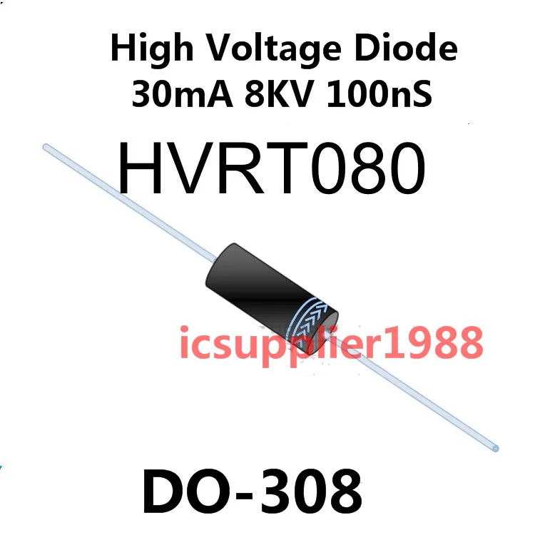 

Бесплатная доставка; Набор из 10 шт./лот HVRT080 высоковольтный диод 30mA 8KV 100nS DO-308