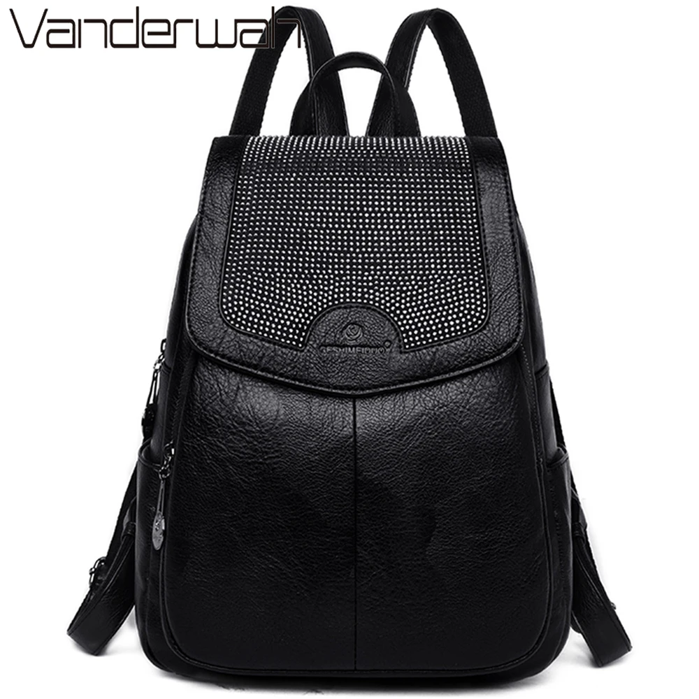 Женский рюкзак высокого качества для отдыха из овечьей кожи Mochila Mother винтажные