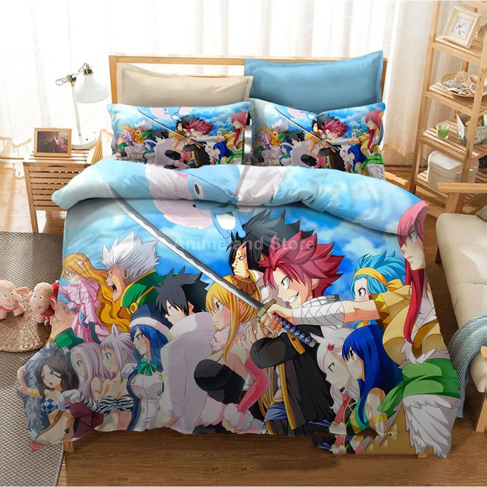 Комплект постельного белья Фея хвост аниме детское белье одеяло пододеяльник