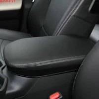 bjmycyy for toyota rav4 2019 2020 cover car central container armrest box pu leather car styling content box holder accessories