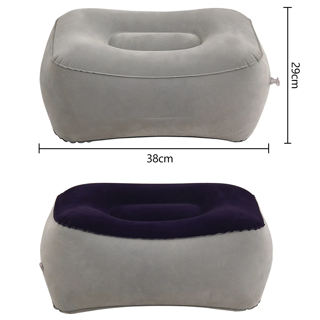 

Fashionable inflatable foot pad, pillow pad, leg footrest for air travel office home, portable relaxing foot tool air pillow
