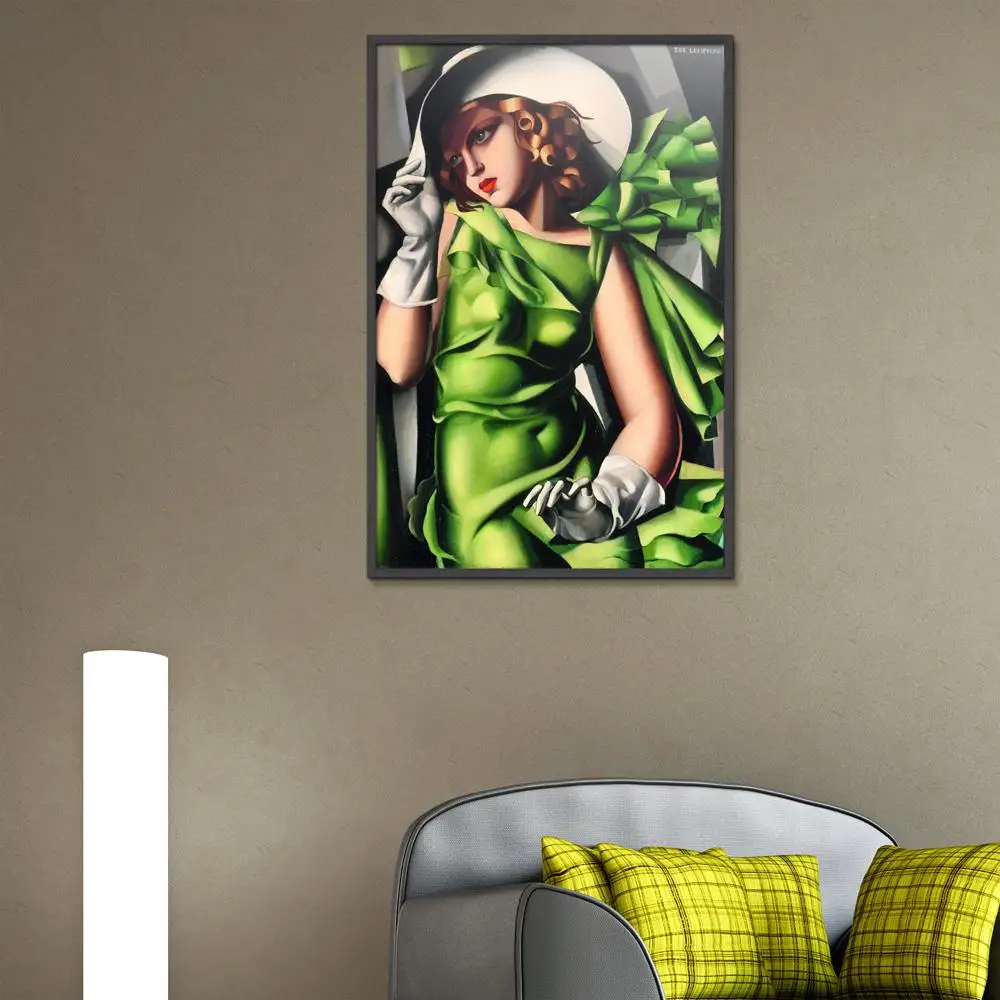 Tamara De Lempicka фигурка живопись абстрактная Безрамная картина маслом без рамы холст