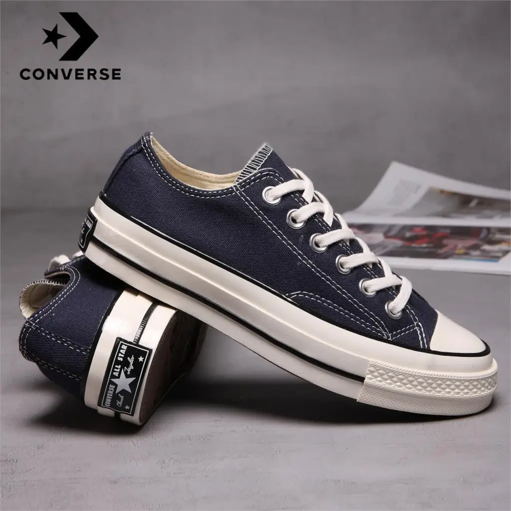 

Converse All star Chuck 70 Taylor chaussure toile Original hommes femmes baskets unisexe bas bleu chaussures de skate