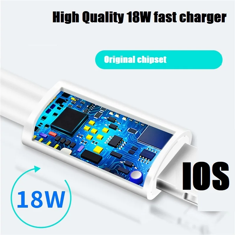 

18W PD Data Cable True Flash Fast Charging 480mbps Quick Transmission Durable Charger Wire With Type C to IOS C to C