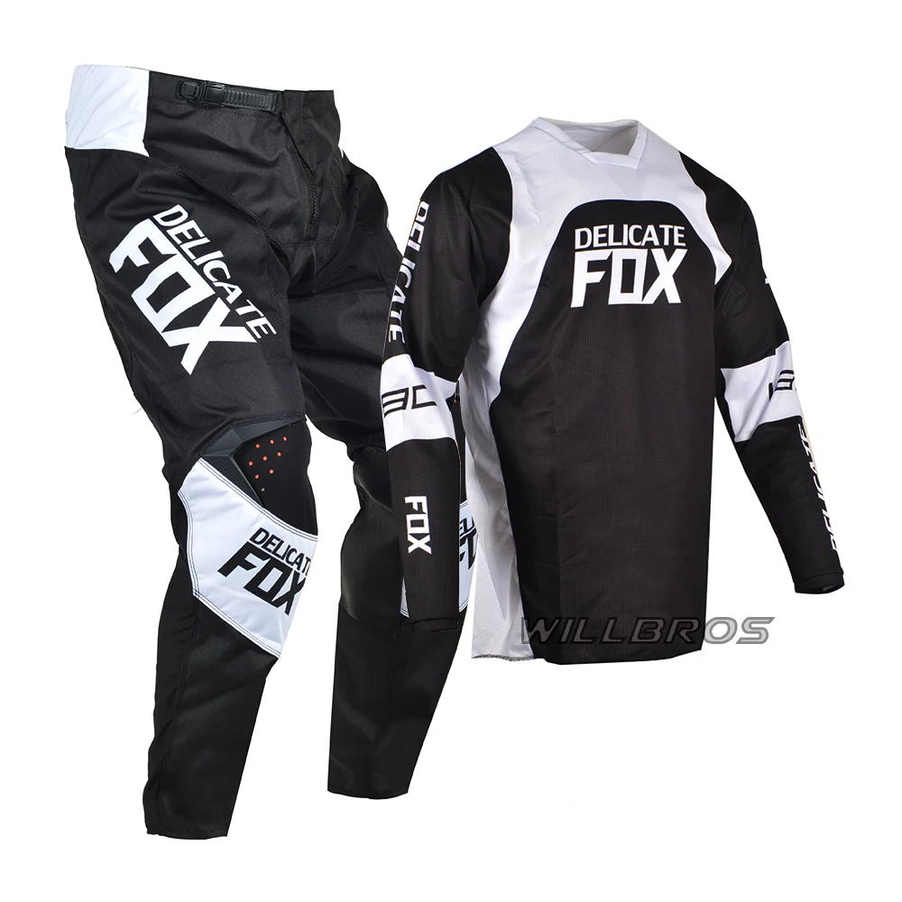 MX Combo Delicate Fox 180 360 Jersey Pants Motocross Racing Gear Set Outfit Enduro Suit Off-road ATV UTV MTB Bicycle Kits Men enlarge