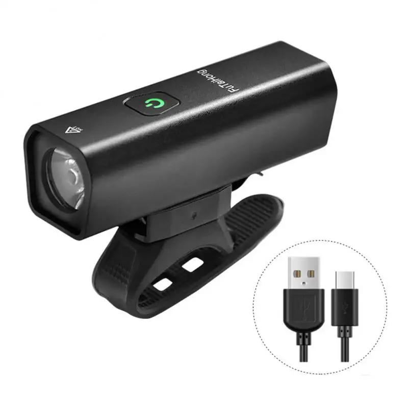 Bike Bicycle Front Light USB 2200 MAh Ipx6 Waterproof 360-degree Rotating Headlight Flashlight Ultralight Aluminum Alloy | Спорт и