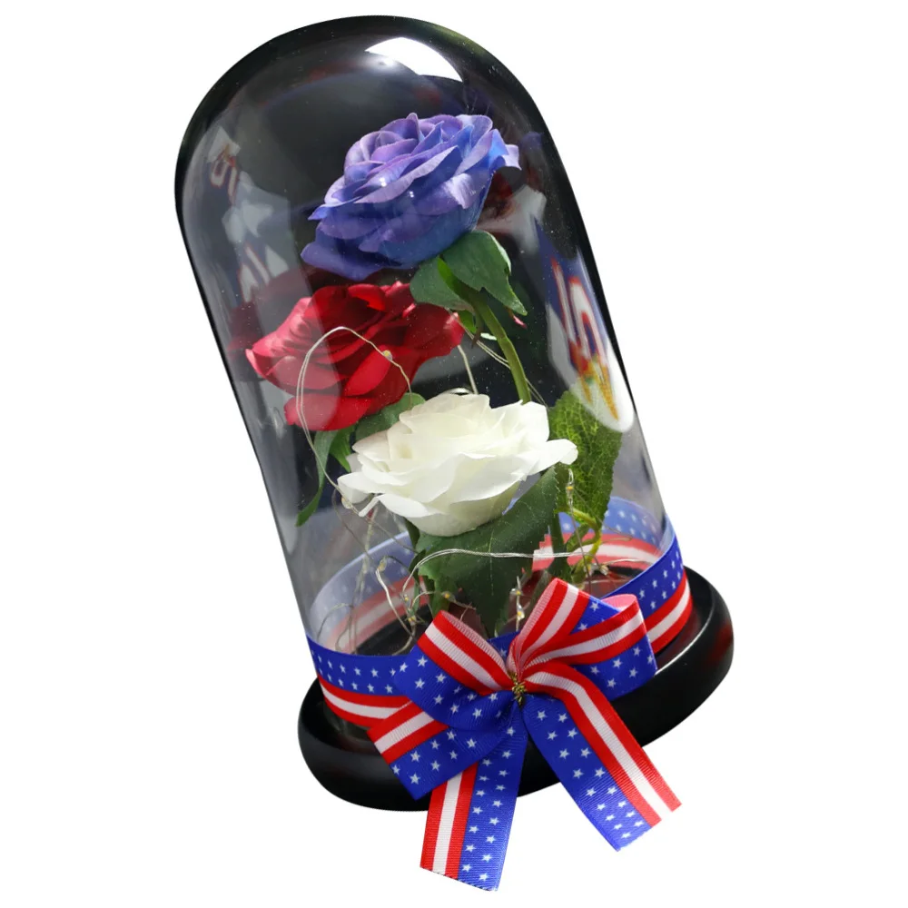 

1pc Creative Festival Scene Decor Independence Day Rose Light Scene Ornament