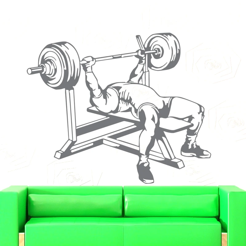Стикер для спортзала наклейка фитнеса постеры бодибилдинга виниловые наклейки