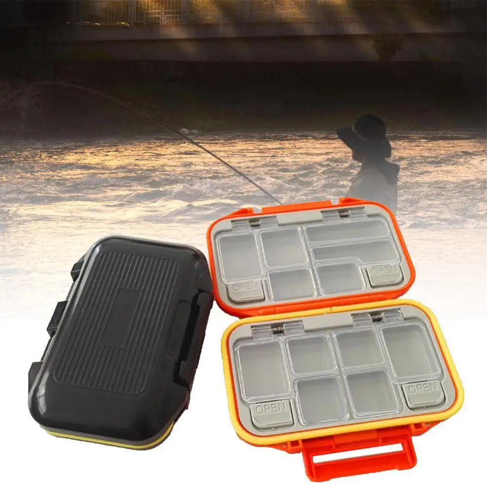 

Portable Fishing Tackle Box Waterproof Double-Sided Bait Lure Hooks Storage Case Waterproof Box Fishing Accessories