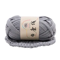 dropshipping hand knit woven thread thick basket blanket braided diy crochet cloth fancy yarn