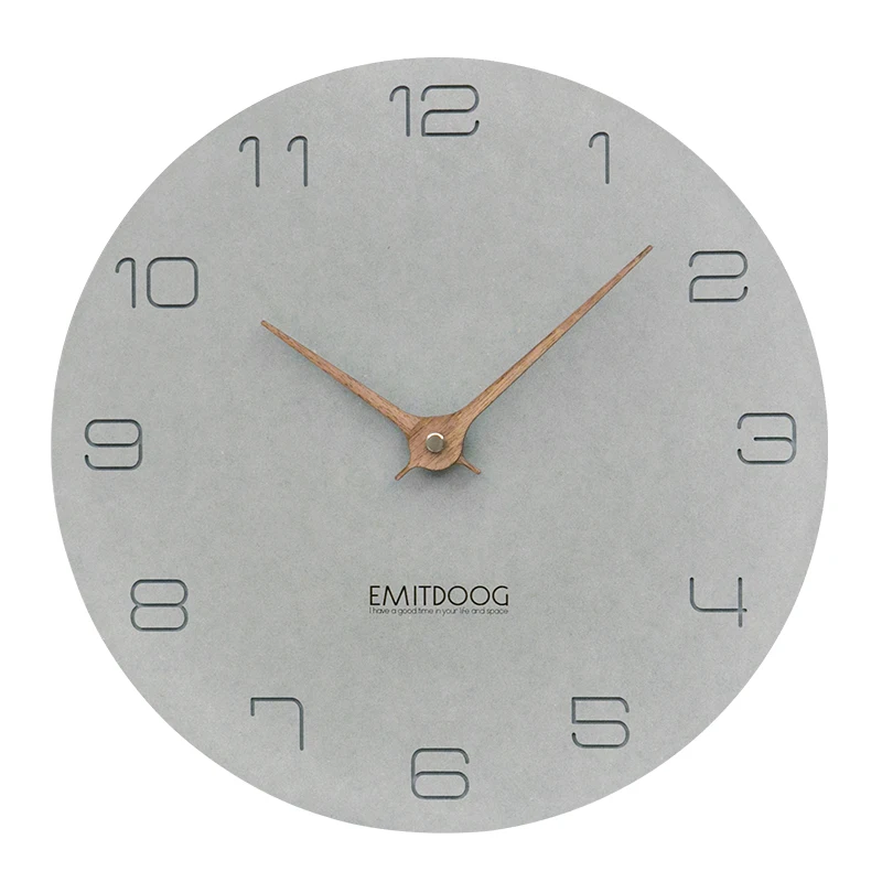 

Creative Wall Clock Vintage Simple Silent Wooden Clock Mechanism For Children Simple Reloj Decorativo Wall Watch Home AA60WC
