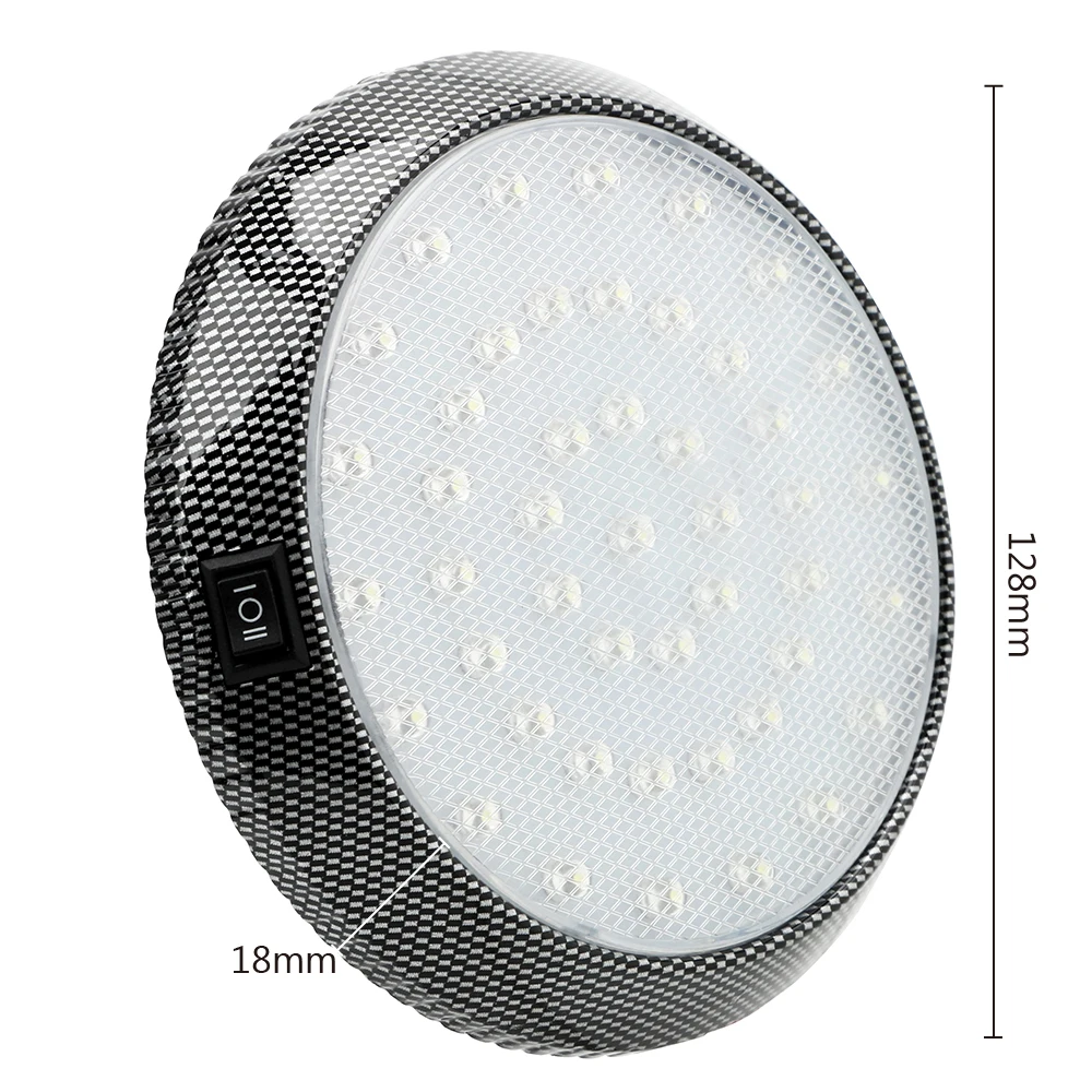 

LED Car Interior Reading Light Automobiles Car Dome Roof Ceiling Interior Light 46LED 12V White Round Style Bulb Reading Lamp