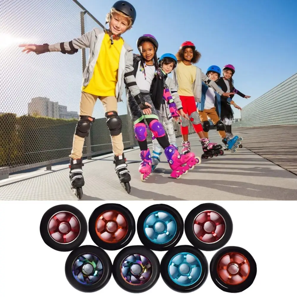 

1 шт. колеса для роликовых коньков, роликовые коньки, колеса для роликовых коньков, сланцы из алюминиевого сплава, гоночные колеса для скорос...