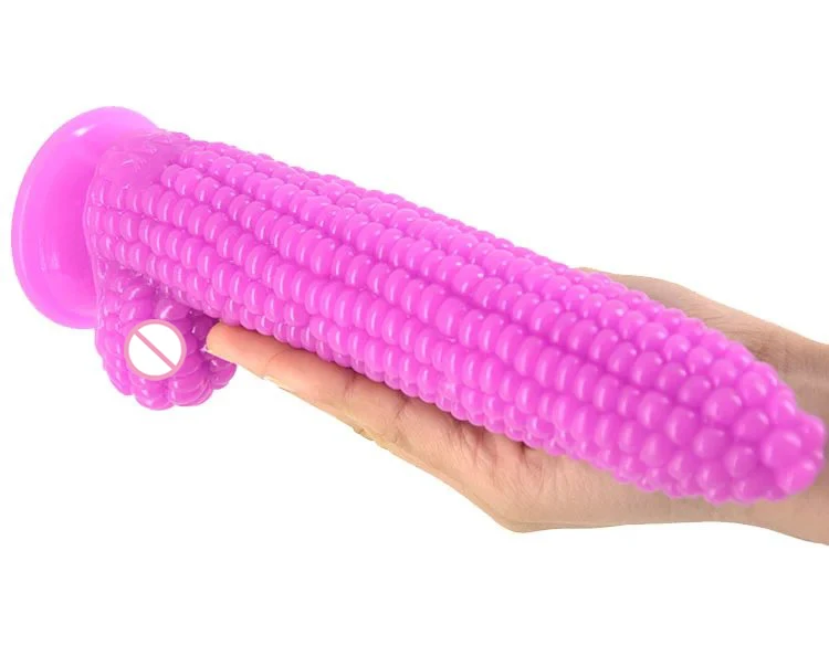 Большой фаллоимитатор для овощей в форме кукурузы с присоской интимные игрушки