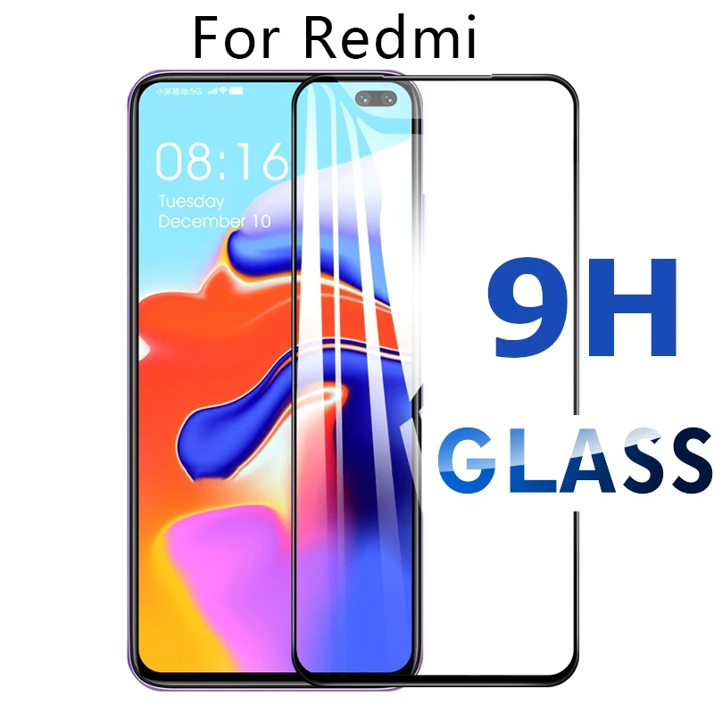 

Full Cover Screen Protector Glass for Xiaomi Redmi Note 10 9 Pro Max Note 8T 9S 8 8A 10 5g 9A 9T 7 7a 10t 9i 9AT 9C 10s Tempered