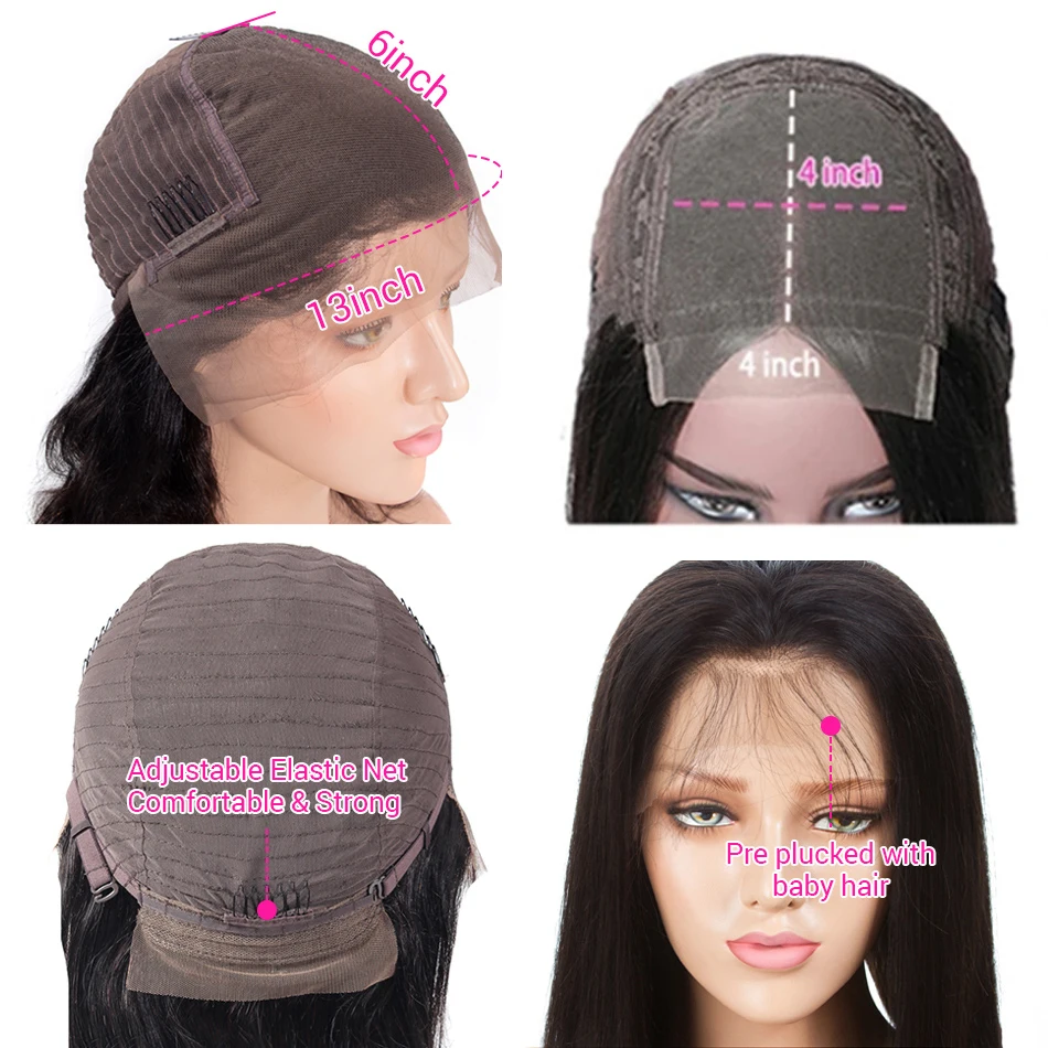 

28 30 34 Inch Water Wave 13x6 Lace Front Wig Human Hair Wigs Deep Curly Glueless Frontal Wig Virgin Brazilian Hair Pre plucked