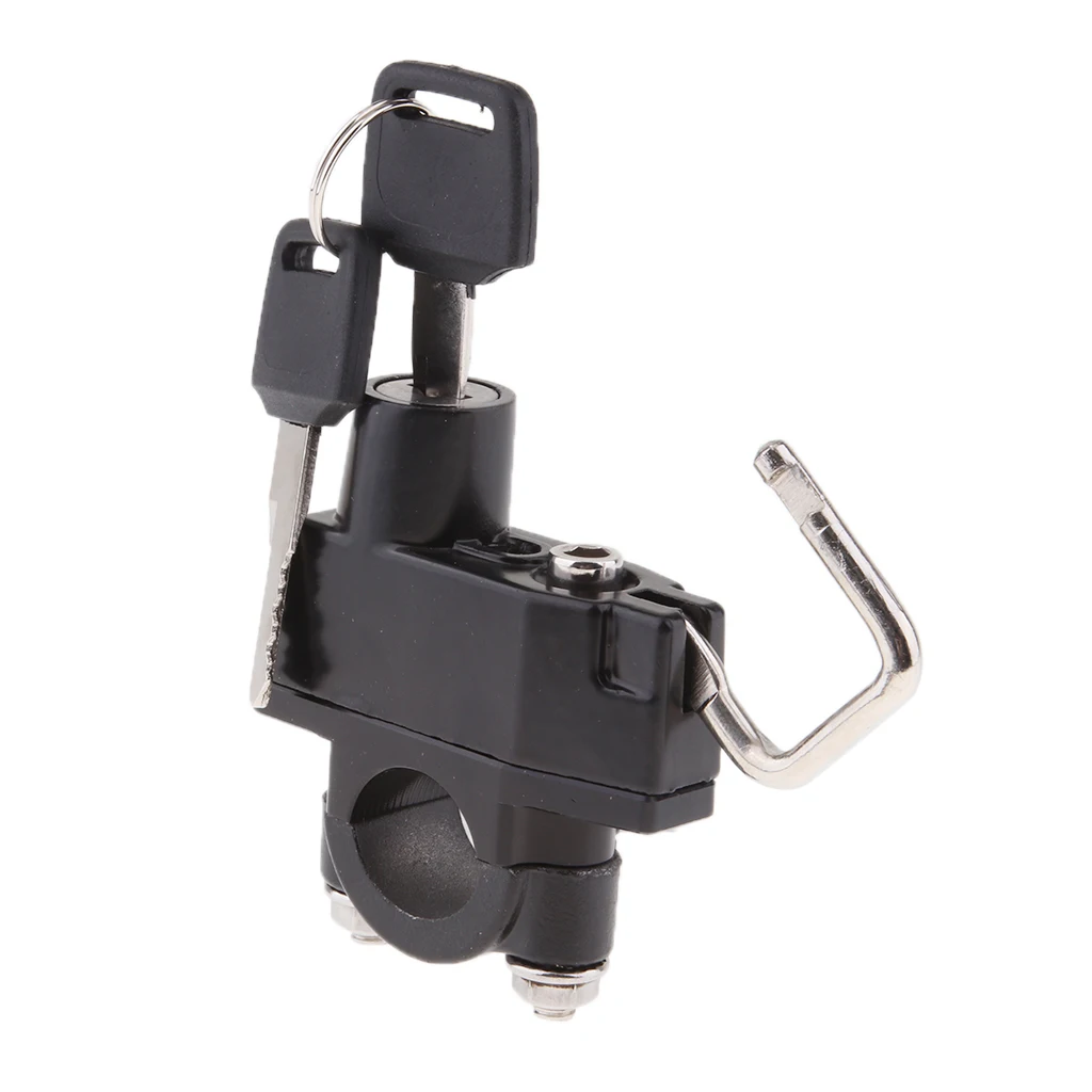 Универсальный черный замок для мотоциклетного шлема трубки/руля 7/8 дюйма 22
