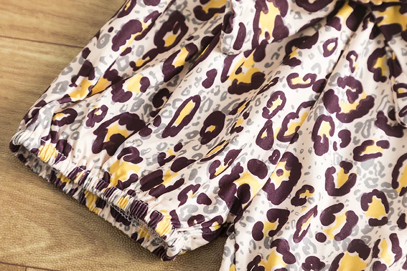 

3pcs Clothing Set Infant Baby Clothes Cotton Solid Tops+Leopard Shorts+Headband Outfits Fashion Kids Boys Clothes Set Size 0-24M