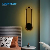 luckyled new design 330 rotation led wall lamp 12w ac 85 265v bedroom wall light fixture nordic sconce light for living room