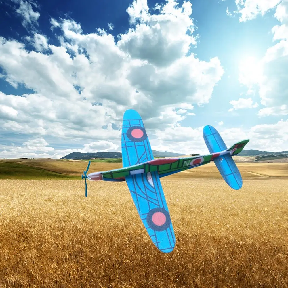 Детские игрушки сделай сам ручной бросок летающий самолет s пена модель