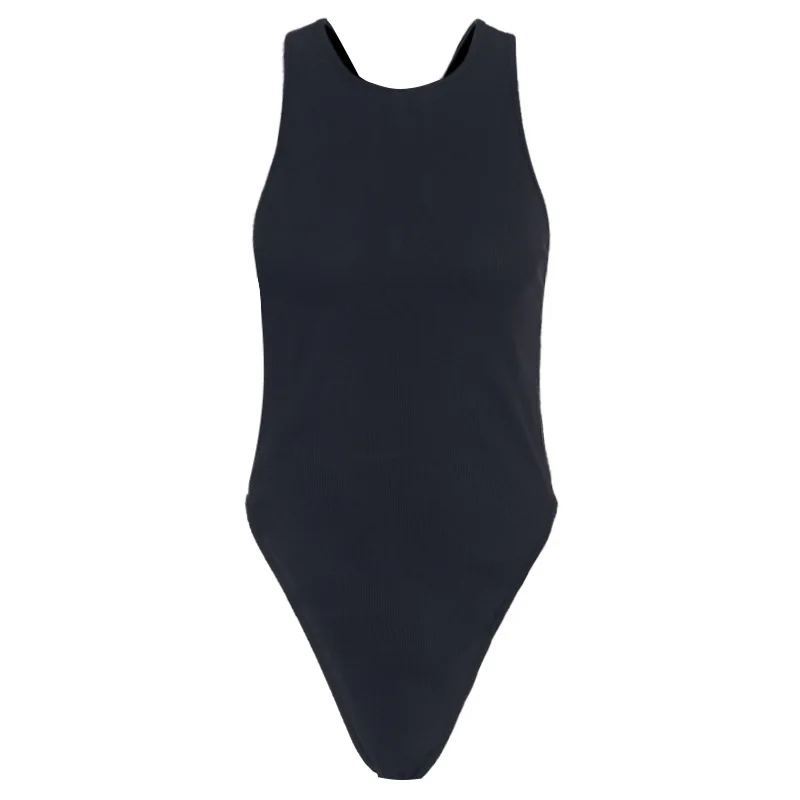 

93P9C1664K Summer fashion Slim New Sexy Women's suspender sleeveless vest one piece white jumpsuits for women