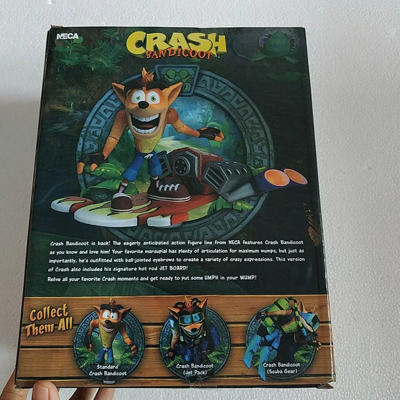 15 см-18 см NECA оригинальная игра Crash Bandicoot серия Aku маска АКУ и бандикут и струйная доска экшн фигурка модель игрушки кукла для подарка