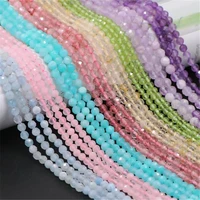 factory wholesale small beads natural stone gem beads 2 3 4 mm section loose diy beads for jewelry making necklace bracelet 38cm