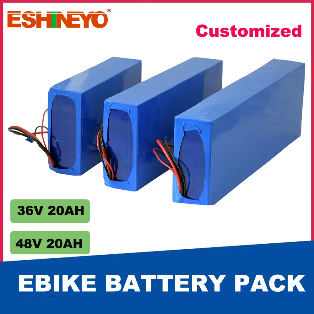 Customized ebike Battery Pack 36V 48V 20Ah 25Ah Lithium ion Batteries With PVC Case For Electric Bicycle Scooter Motorcycle DIY | Спорт и