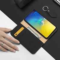 for samsung galaxy s10e case dux ducis wish genuine leather wallet flip case with card slot magnetic closure full protection