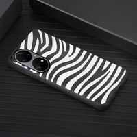 leather zebra pattern free shipping mbile phone case for huawei p50 p50pro p30 lite p40 pro nova 5t nova 8 se 8pro p30 pro phone