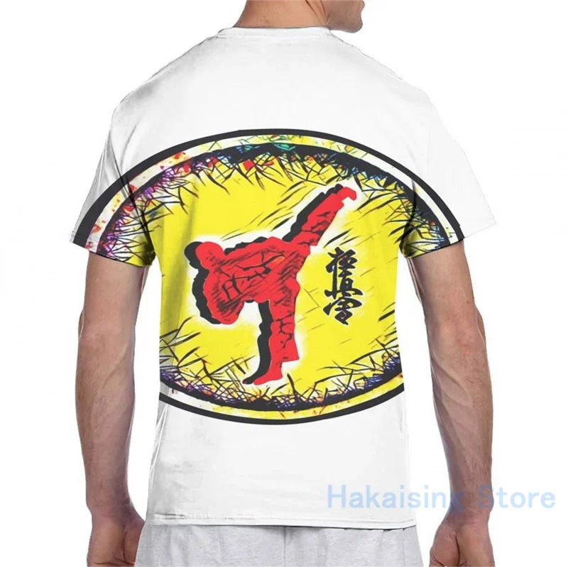 Мужская и Женская Футболка Kyokushin модная футболка с принтом коротким рукавом для